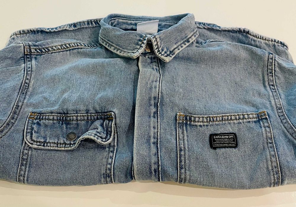 Дънкова връхна риза ZARA / момче / 134 см