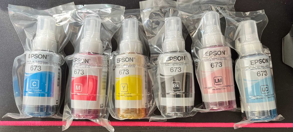 Vand set complet cartuse epson L1800/ Espon 673