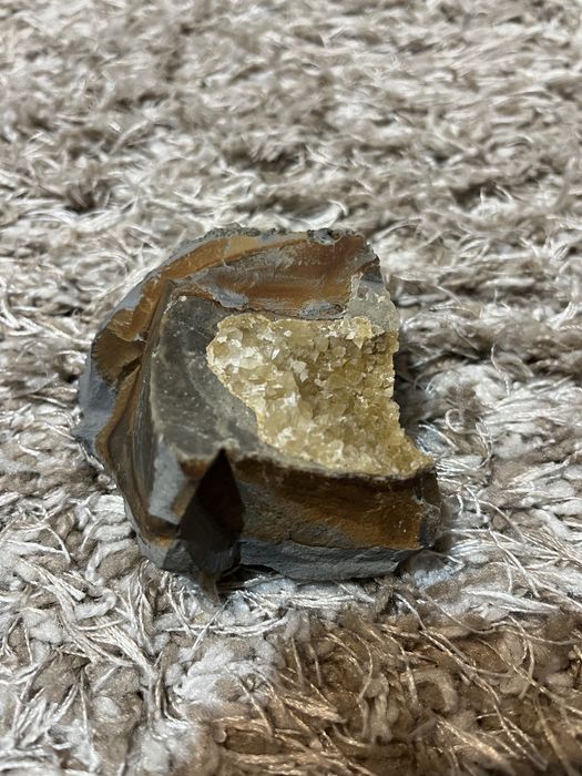 Geodă de agat și cuarț – cristale drusy naturale brut