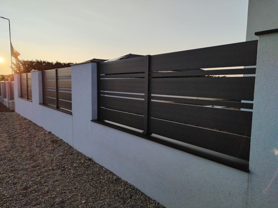 Gard aluminiu, porti aluminiu, gard jaluzea, fer forjat