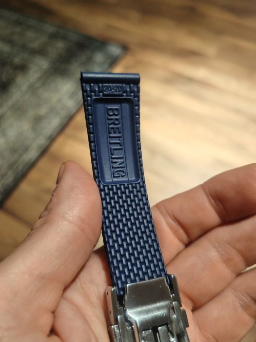 Bratara Ceas Breitling Rubber Albastră
