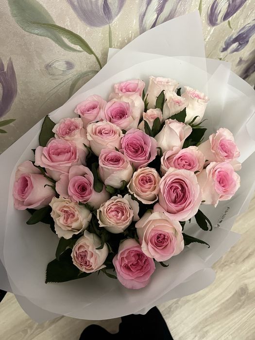 Цветы розы,25шт,70см