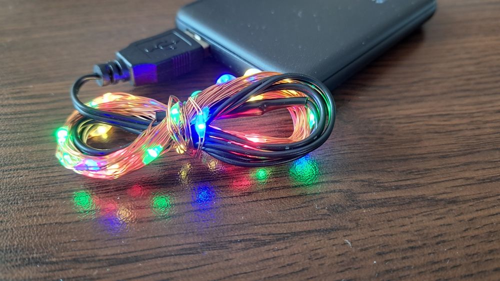 Украса, LED лампички с USB захранване - 5м, 10м и 20м