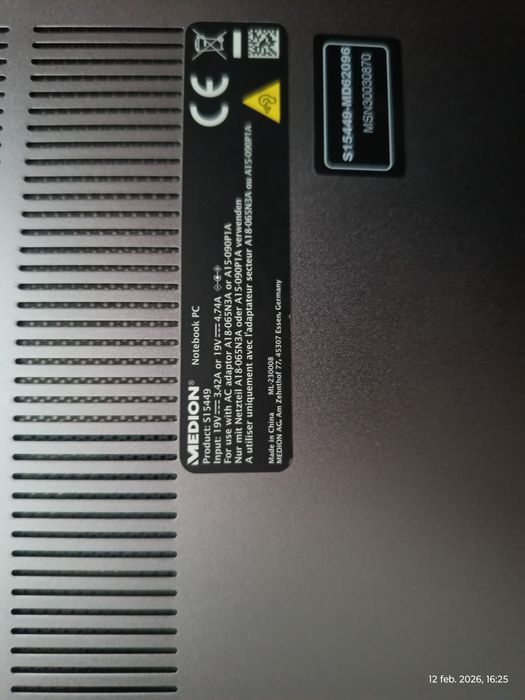 Ultrabook Medion S15449 – I5 - generația 11, 32DDR4 , 2TB ssd NVme m.2