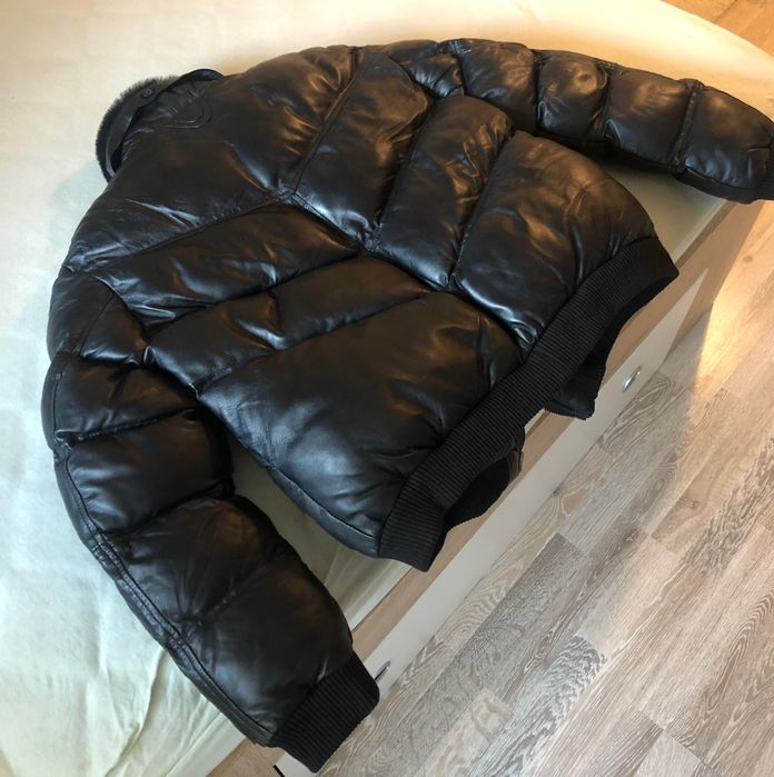 Кожено яке бомбър от агнешка кожа SERGEPRIENTE! НОВО!