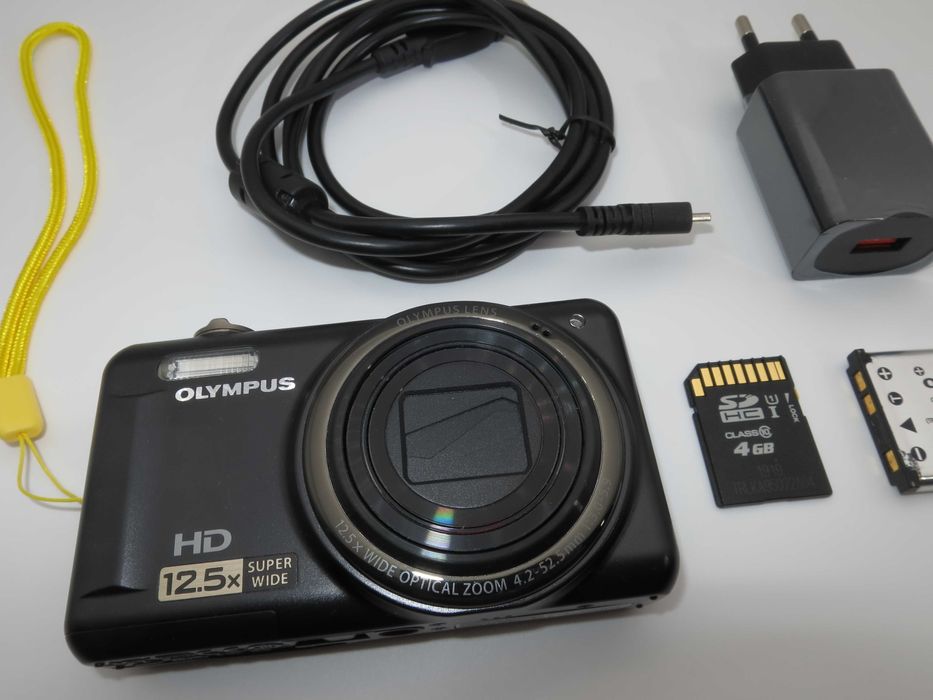 Olympus VR-325 компактен цифрова фотоапарат, дигитална камера с голям оптичен зум 12х, 14MP, отлично състояние като НОВО