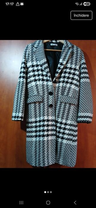 Palton clasic , lana subtire, italienesc,  M