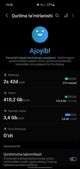 Samsung s10 5g 512tali