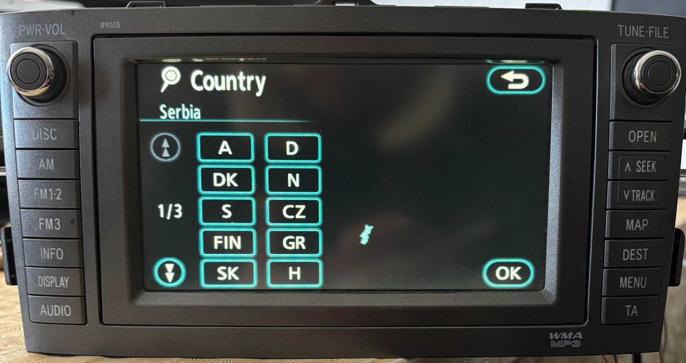 2020 v2 Ново Диск Навигация TOYOTA LEXUS Сърбия Македония Tns600/700