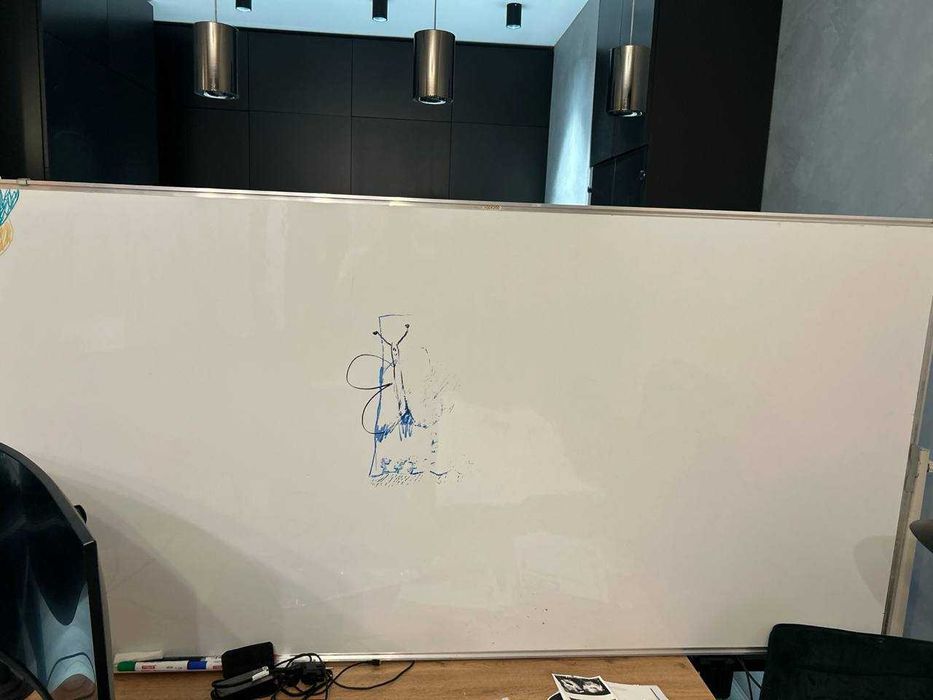 Белая доска (Whiteboard) для рисования / работы 100x200