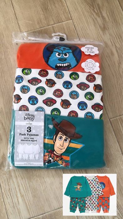 НОВЫЙ комплект из 3х пижам George