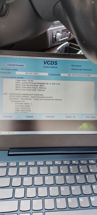 Cutie viteze ZF8HP-55 defecta