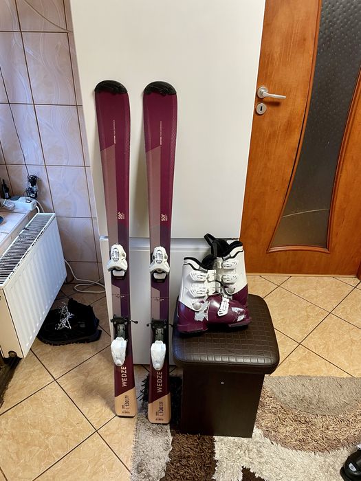 Schiuri copii 130 cm cu clapari skiuri