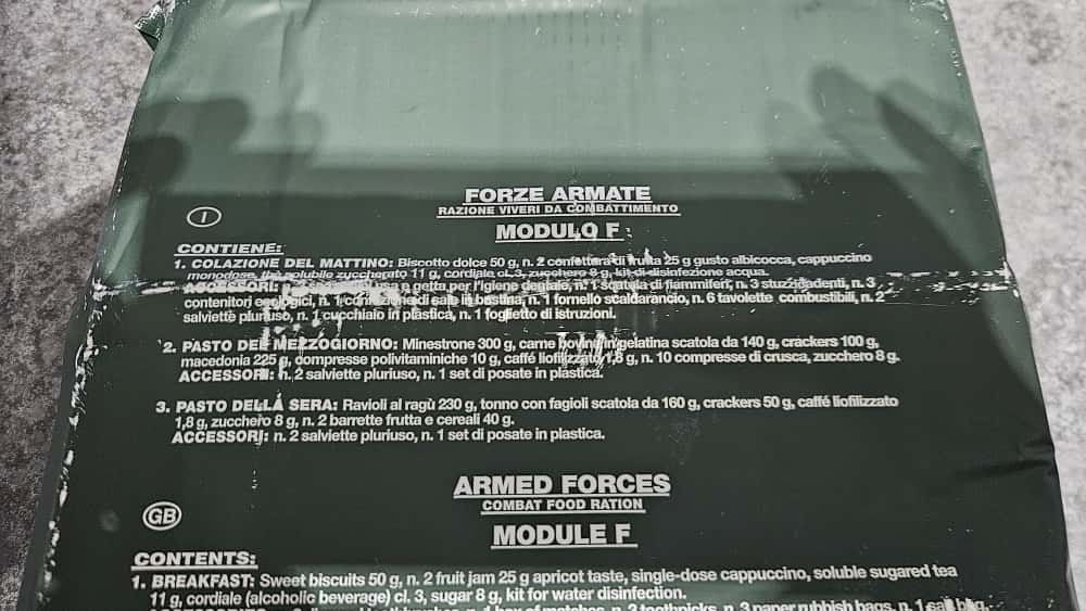 Rații militare Italia