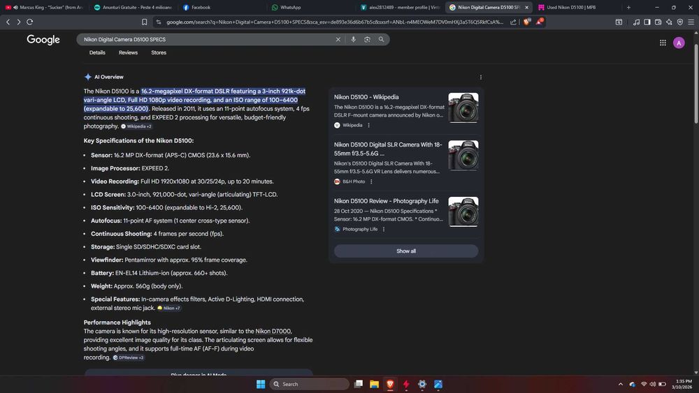 Nikon D5100 + Nikon AF-S DX Nikkor 18-55mm f/3.5-5.6G + Bag