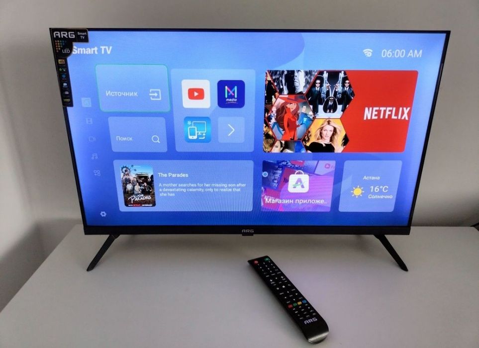 НОВЫЙ смарт телевизор ARG smart tv телевизор