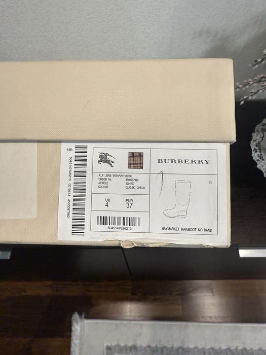 Резиновые сапоги Burberry оригинал