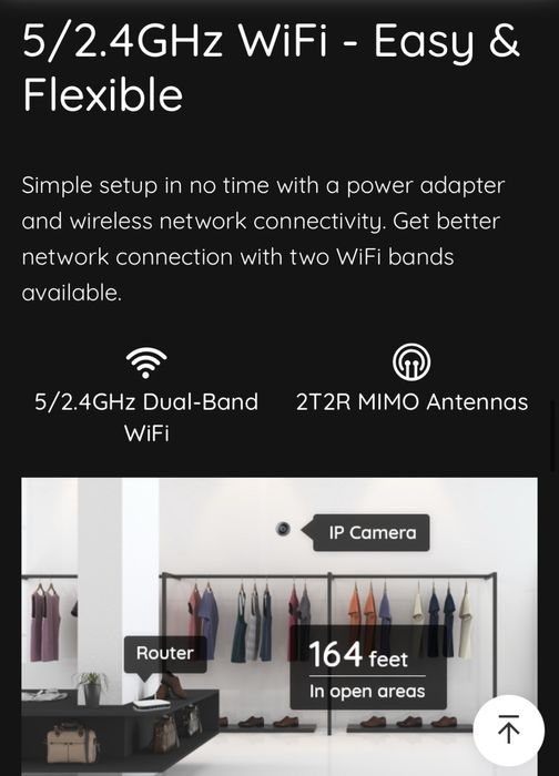 WiFi IP камера за наблюдение Reolink Fisheye FE-W 6MP 360°