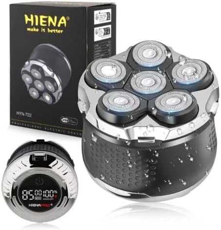 Нова Електрическа самобръсначка HIENA PRO 6D IPX7 с LED дисплей за мъж