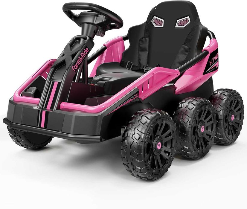 UTV electric pentru 2 copii Kinderauto BJSX2319 6x6 300W 24V pink
