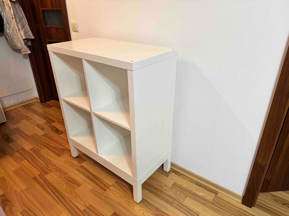 KALLAX
Etajeră cu cadru, lucios/alb/alb, 77x94 cm