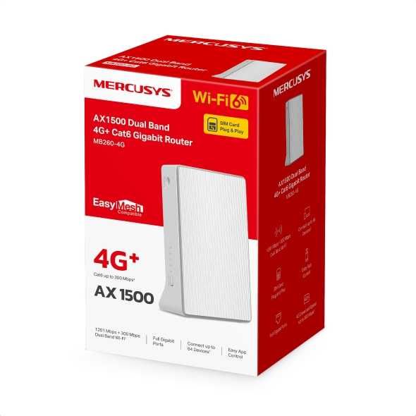 Mercusys MB112-4G/115/130/260 Роутер-усилитель Wi-Fi N300  4G LTE  1.4