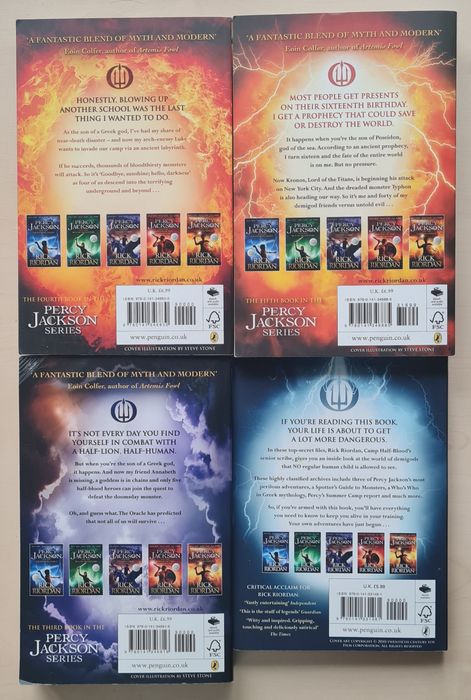 Rick Riordan - Percy Jackson si Olimpienii  Engleza /Romana