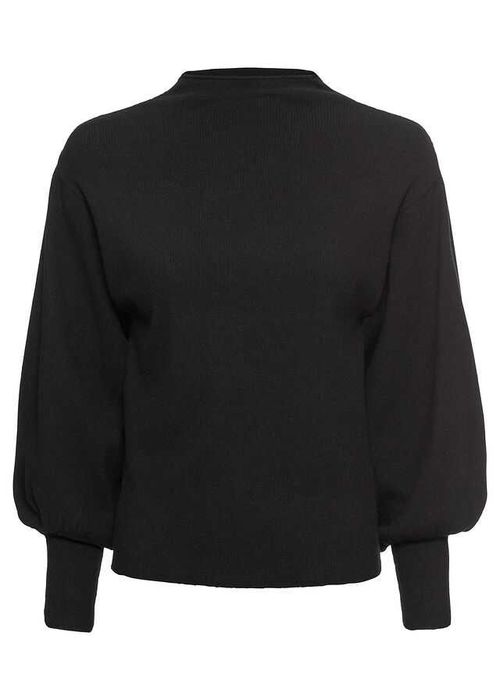 Pulover tricotat cu maneci balon