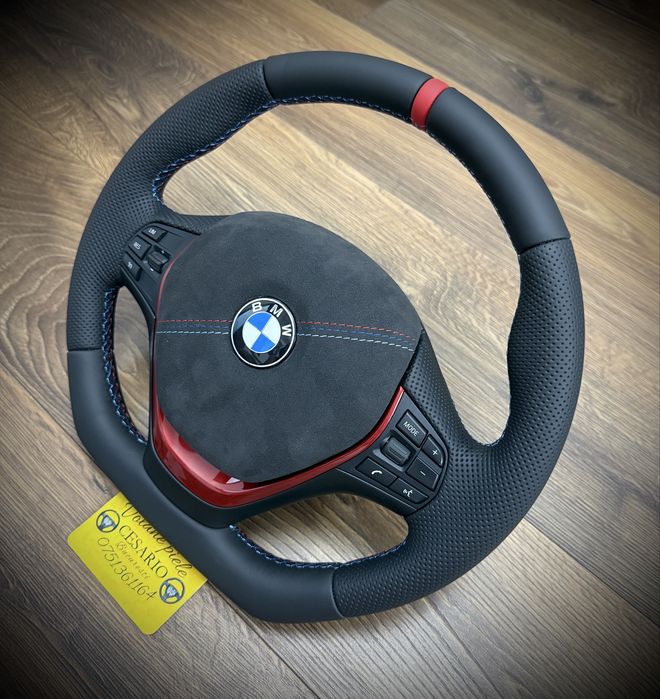 Volan piele naturală BMW seria 1 2 3 4 F20 F22 F30 F31 F32 F33 F34 F36