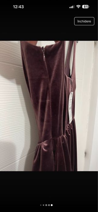 Zara rochie de catifea marimea S
