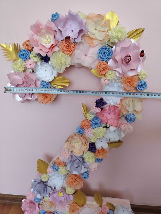 Обемна цифра 2 за рожден ден