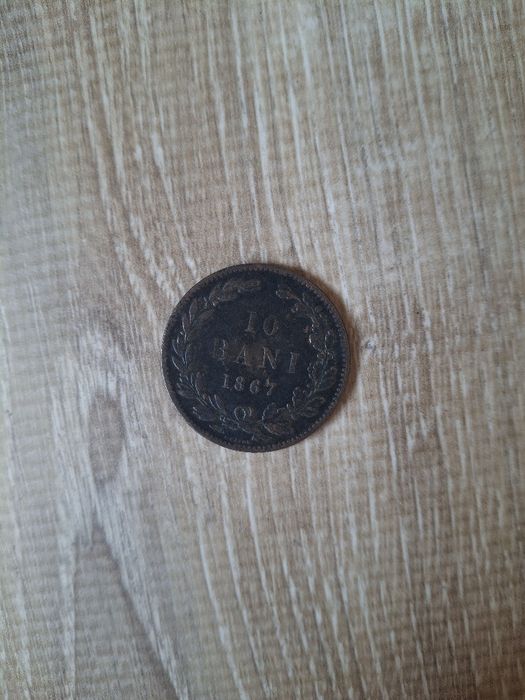 Moneda f veche 10 bani 1867