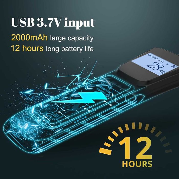 Портативен газов детектор акумулатор и вибрационна аларма Газдетектор