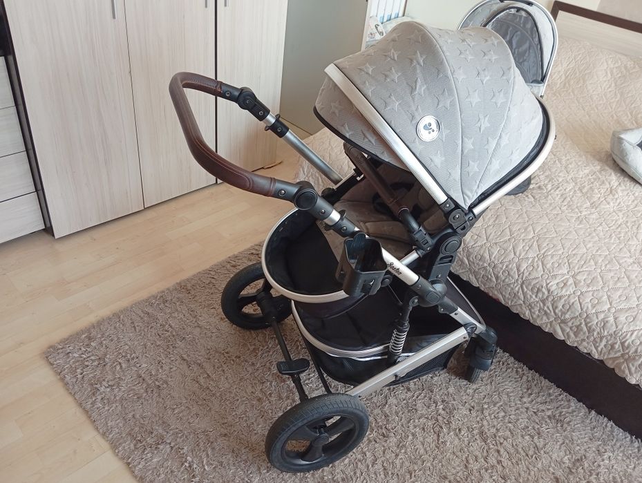 Бебешка количка 3в1 Lorelli Boston сива