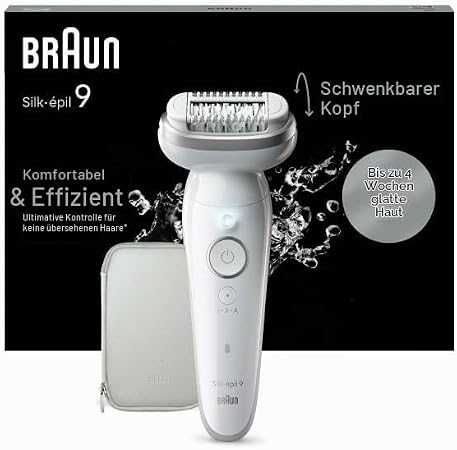 Braun Silk-épil 9 9-011 епилатор с изцяло подвижна глава за мокро и за сухо бръснене