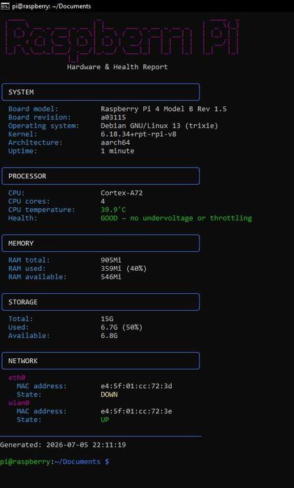 Raspberry PI 4 - 1GB + camera