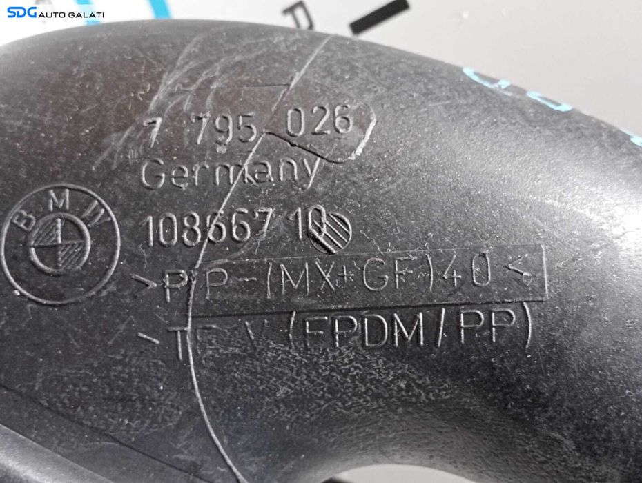 Tub Tubulatura Conducta Admisie Aer BMW Seria 5 E60 E61 3.0 D 2003 - 2010 Cod 7795026 10866710 [M4269]