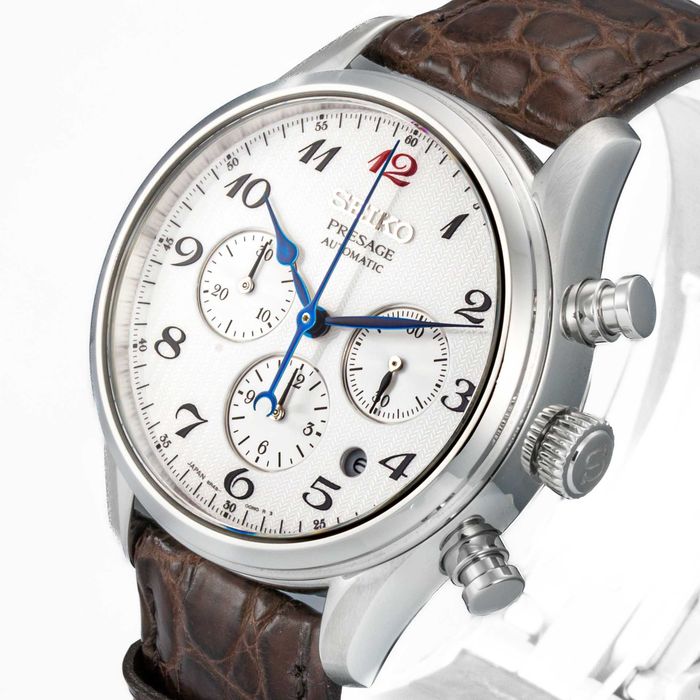Seiko Presage Chronograph 42mm White Dial SRQ025J1