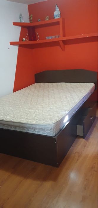 Pat si saltea 140x200 cm