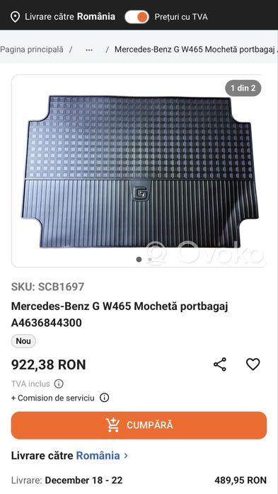 Mercedes G class Set covorase+portbagaj/ Plasa reverticala+rulou OEM!