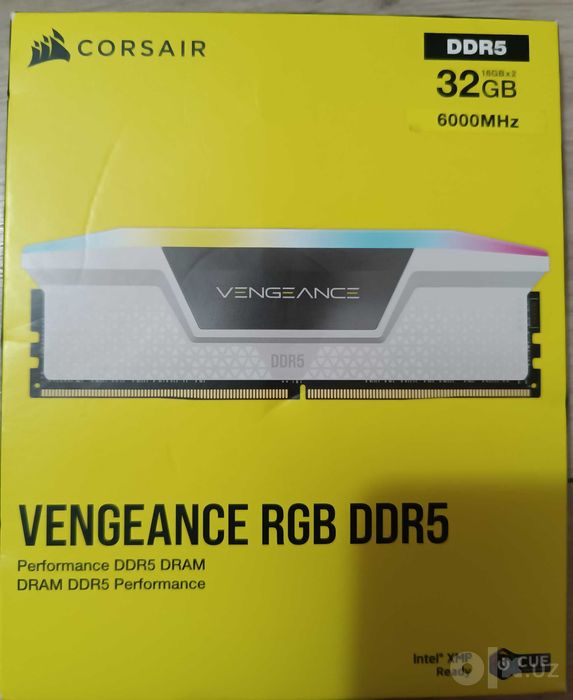 ПРОДАМ CORSAIR Vengeance RGB DDR5 32Gb (2×16Gb) 6000Mhz Cl36 — white