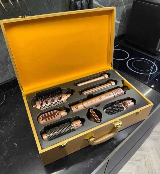 FEn JRM Styler Professional 7-in-1 Soch Turmaklash To‘plami Chamadonli