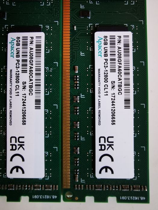 ОЗУ Apacer ddr3 1600mHz