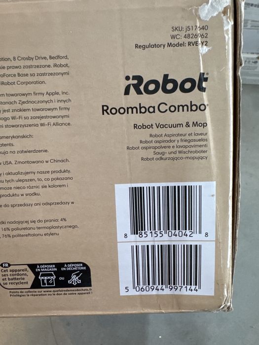 iRobot Aspirator robot Roomba Combo j5