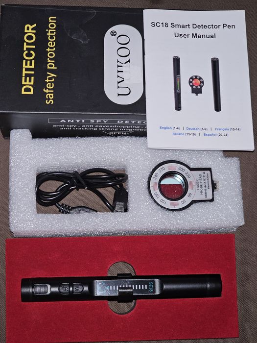 Шпианска скрита камера включ химикал зарядно диктофон детектор камера