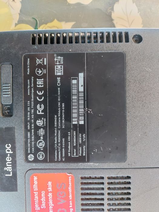 Laptol HP Probook i3 6100