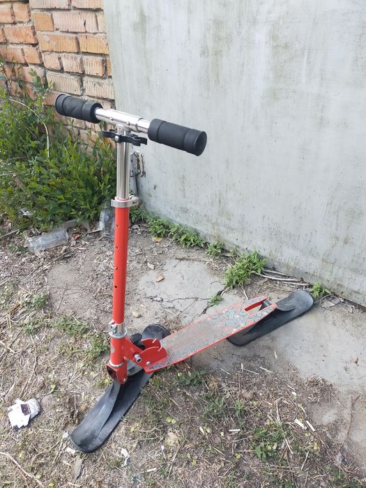 Снегокат, снежный самокат