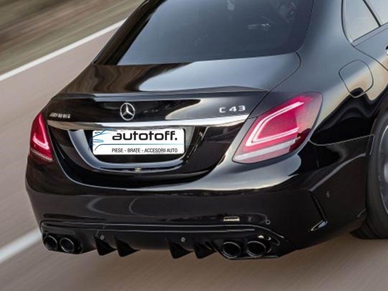 Difuzor bara spate Mercedes W205 S205 C-Class (14-20) model C43 AMG Black