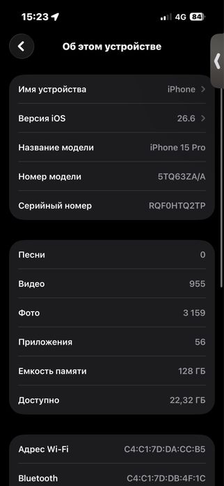 Продам Iphone 15pro(128g)