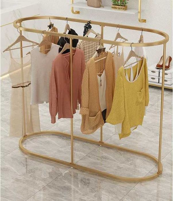 Торговое оборудование для одежды рейлы вешала стойки полки НА ЗАКАЗ